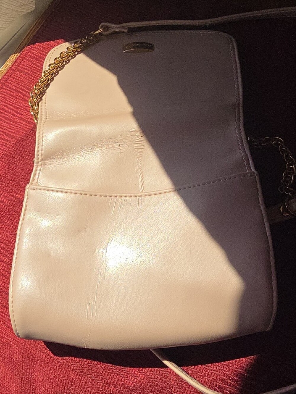 Liz Dusty Rose Crossbody Bag with Gold Accent Good Unused Condition - Picture 7 of 12